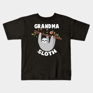 Grandma Sloth Matching Family Kids T-Shirt